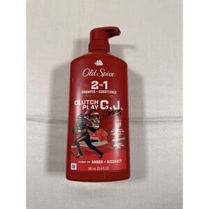 Old Spice Clutch Play C.J. Stroud 2in1 Shampoo & Conditioner, 21.9 fl oz VHTF